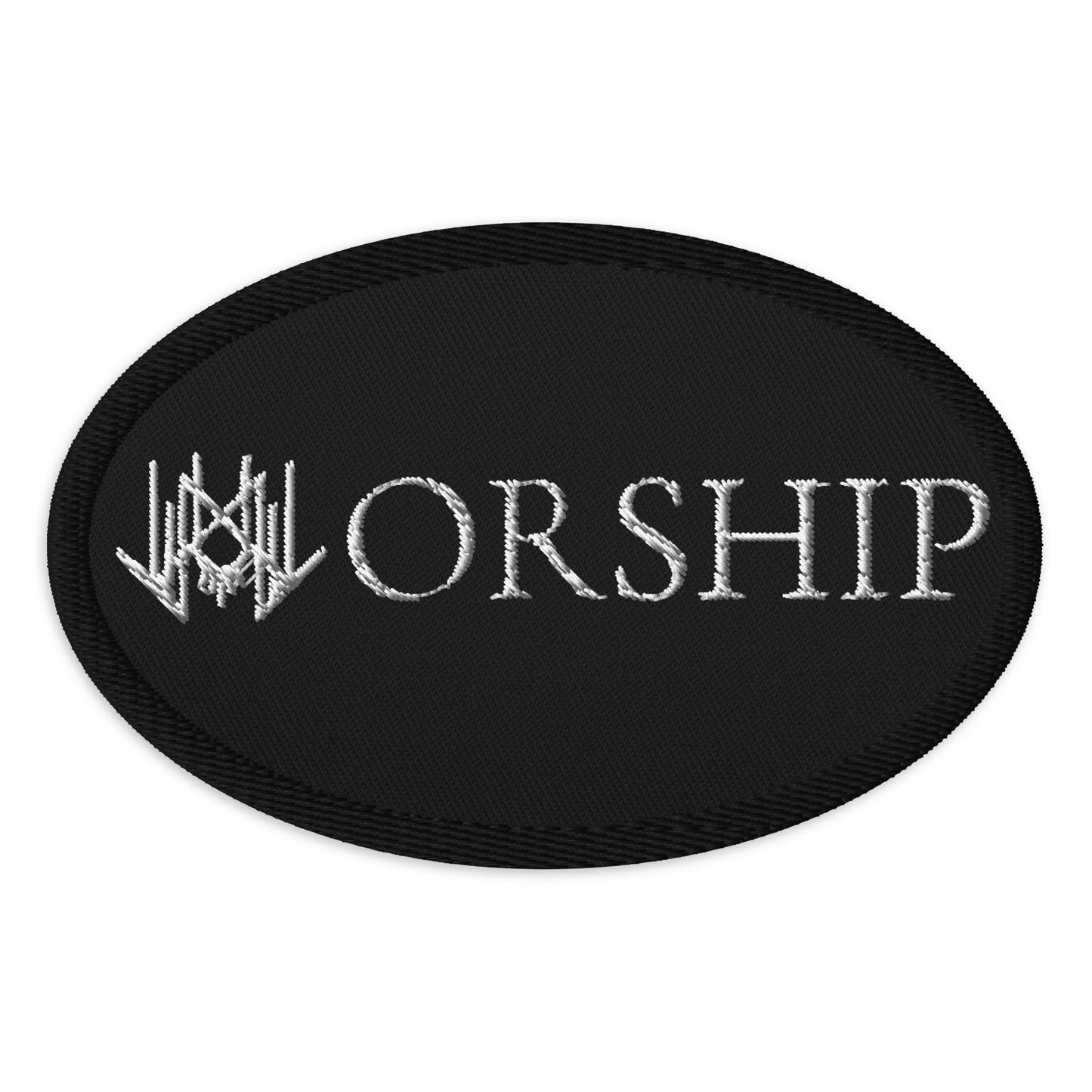 Worship Embroidered patches