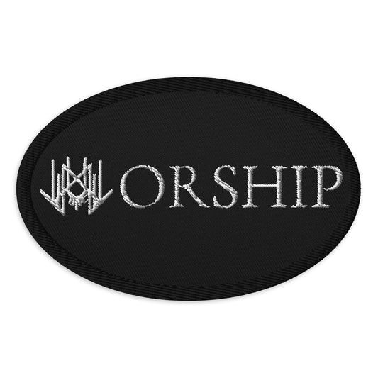 Worship Embroidered patches