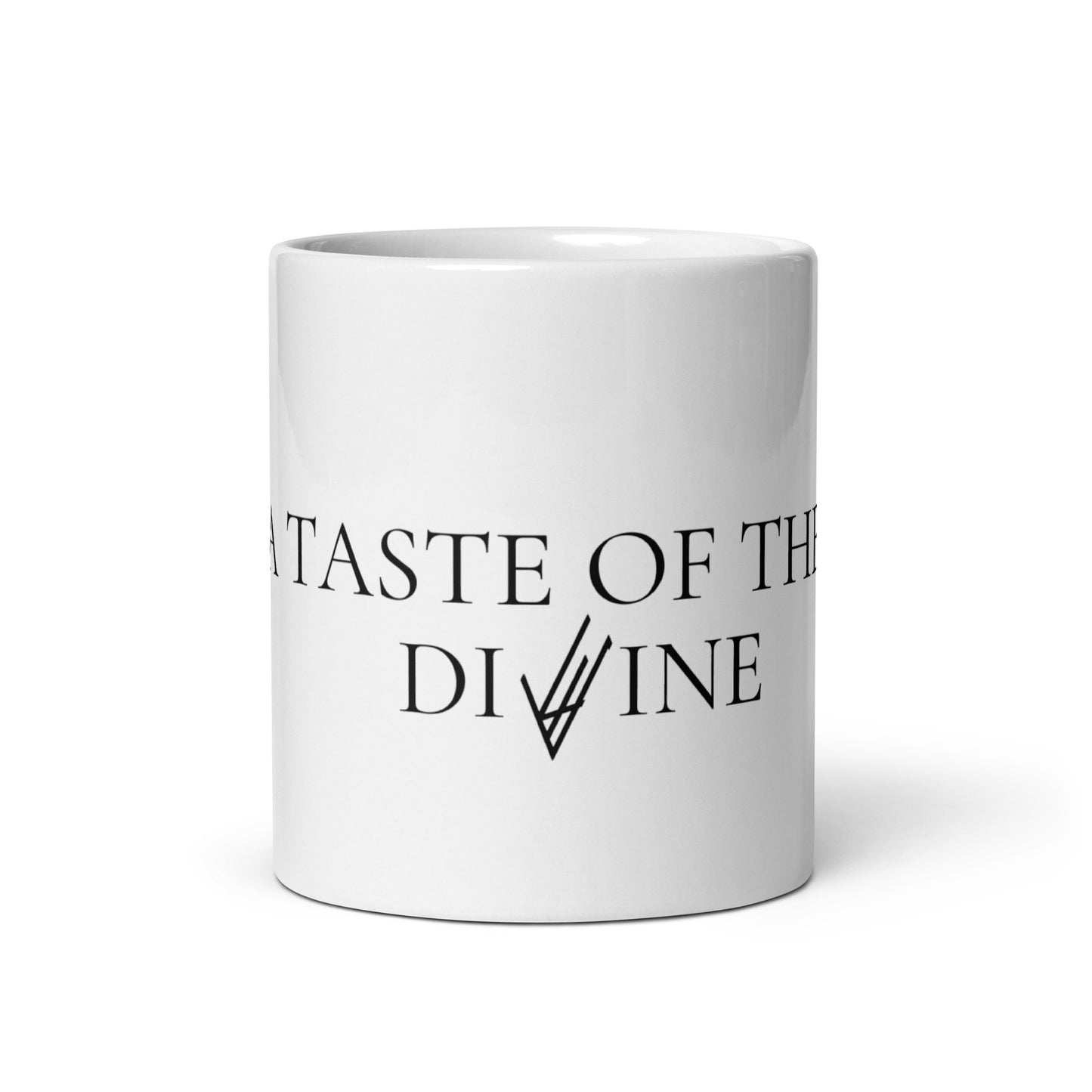 Divine White glossy mug